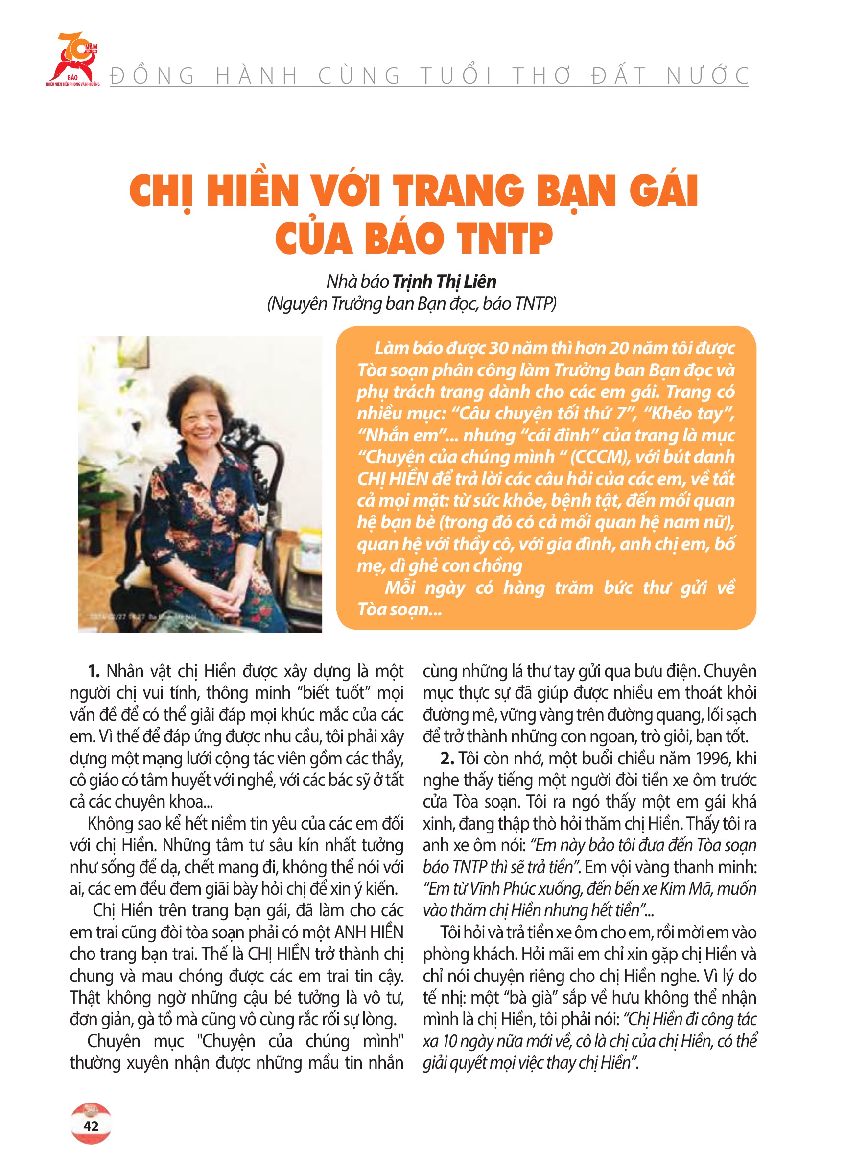 Kỷ yếu 70 năm - trang 40