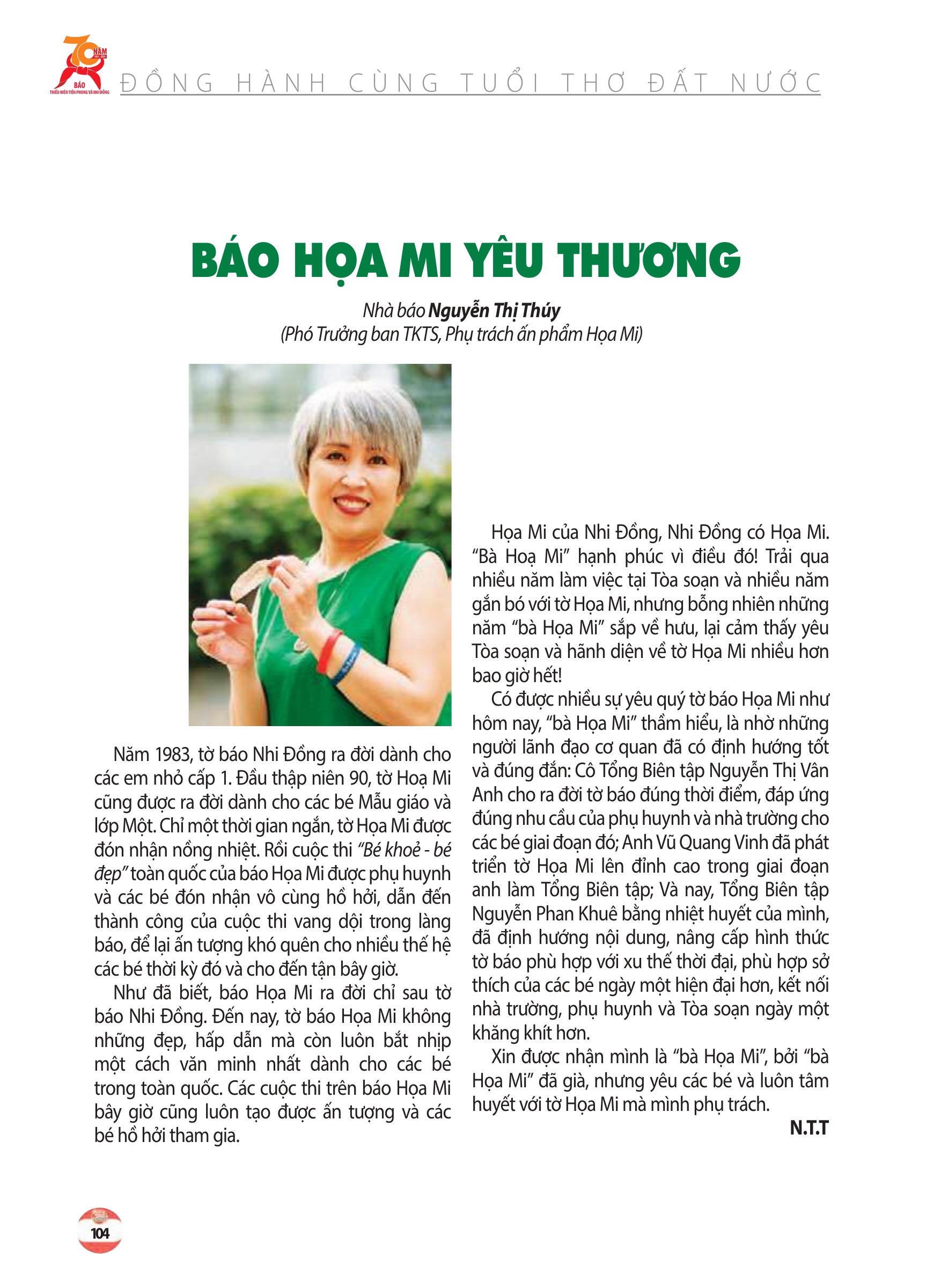 Kỷ yếu 70 năm - trang 102