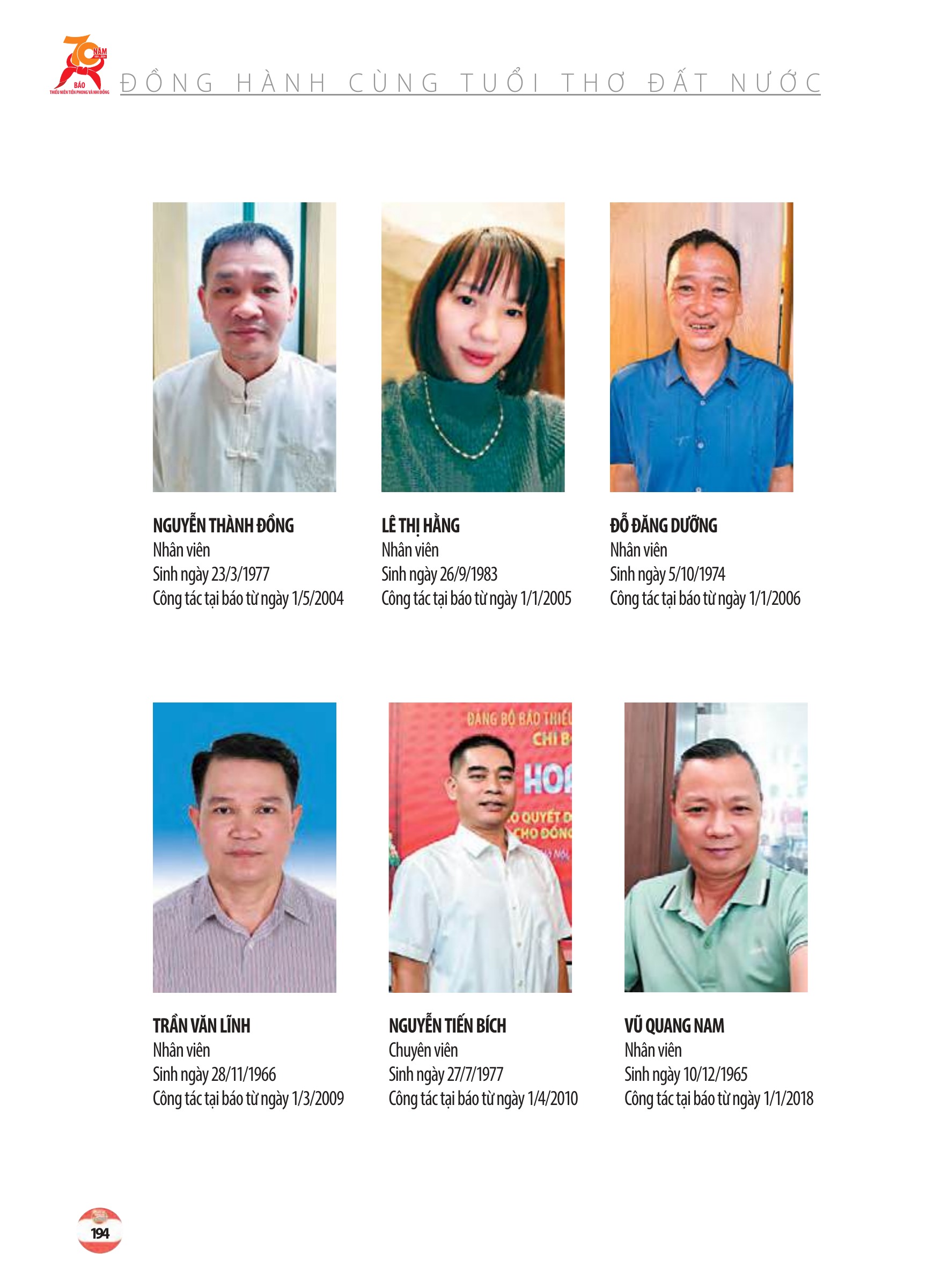 Kỷ yếu 70 năm - trang 192